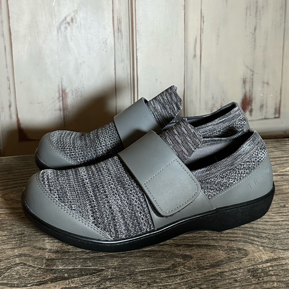 Alegria Dasher Charcoal Shoe QWIK CHARCOAL TRAQ slip on Sz 9.5 - 10 Euro…